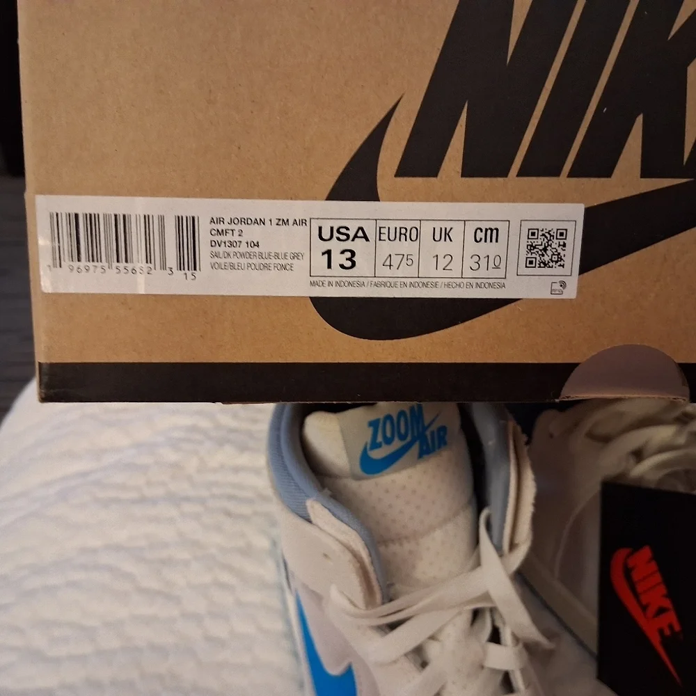 Jordan 1 High Zoom Air CMFT 2 DV1307-104 NWB No Lid Size 13
